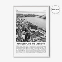 Newfoundland and Labrador Print Black and White, Newfoundland and Labrador Wall Art, Newfoundland and Labrador Poster, Canada