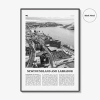 Newfoundland and Labrador Print Black and White, Newfoundland and Labrador Wall Art, Newfoundland and Labrador Poster, Canada