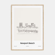 Newport Beach Drawn Poster
