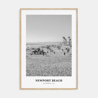 Newport Beach Portrait B&W No 1 Poster