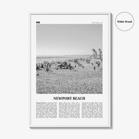 Newport Beach Print Black and White No 1, Newport Beach Wall Art, Newport Beach Poster, Orange County, California, USA, United States