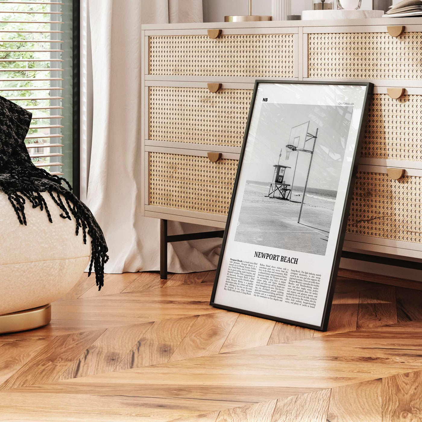 Newport Beach Print Black and White No 2, Newport Beach Wall Art, Newport Beach Poster, Orange County, California, USA, United States