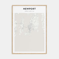 Newport Map Portrait Poster