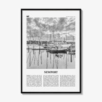 Newport Print Black and White, Newport Wall Art, Newport Poster, Newport Photo, Newport Wall Décor, Rhode Island, USA, United States