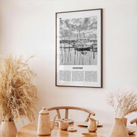 Newport Print Black and White, Newport Wall Art, Newport Poster, Newport Photo, Newport Wall Décor, Rhode Island, USA, United States
