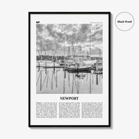 Newport Print Black and White, Newport Wall Art, Newport Poster, Newport Photo, Newport Wall Décor, Rhode Island, USA, United States