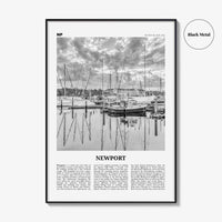 Newport Print Black and White, Newport Wall Art, Newport Poster, Newport Photo, Newport Wall Décor, Rhode Island, USA, United States