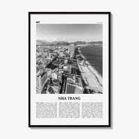Nha Trang Print Black and White, Nha Trang Wall Art, Nha Trang Poster, Nha Trang Photo, Nha Trang Wall Décor, Nha Trang Map, Vietnam
