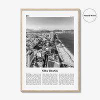 Nha Trang Print Black and White, Nha Trang Wall Art, Nha Trang Poster, Nha Trang Photo, Nha Trang Wall Décor, Nha Trang Map, Vietnam