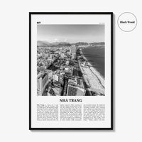 Nha Trang Print Black and White, Nha Trang Wall Art, Nha Trang Poster, Nha Trang Photo, Nha Trang Wall Décor, Nha Trang Map, Vietnam