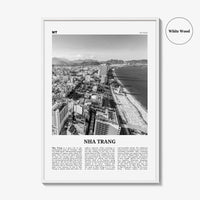 Nha Trang Print Black and White, Nha Trang Wall Art, Nha Trang Poster, Nha Trang Photo, Nha Trang Wall Décor, Nha Trang Map, Vietnam