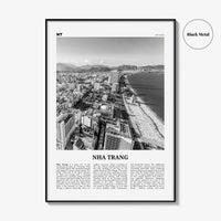 Nha Trang Print Black and White, Nha Trang Wall Art, Nha Trang Poster, Nha Trang Photo, Nha Trang Wall Décor, Nha Trang Map, Vietnam