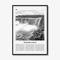 Niagara Falls Print Black and White Canada, Niagara Falls Wall Art, Niagara Falls Poster, Niagara Falls Photo, United States