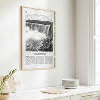 Niagara Falls Print Black and White Canada, Niagara Falls Wall Art, Niagara Falls Poster, Niagara Falls Photo, United States