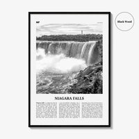 Niagara Falls Print Black and White Canada, Niagara Falls Wall Art, Niagara Falls Poster, Niagara Falls Photo, United States