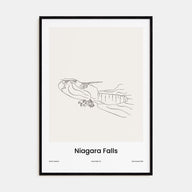 Niagara Falls, North America Drawn Poster