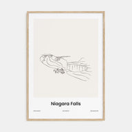 Niagara Falls, North America Drawn Poster