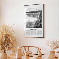 Niagara Falls Print Black and White United States, Niagara Falls Wall Art, Niagara Falls Poster, Niagara Falls Photo, Canada, United States