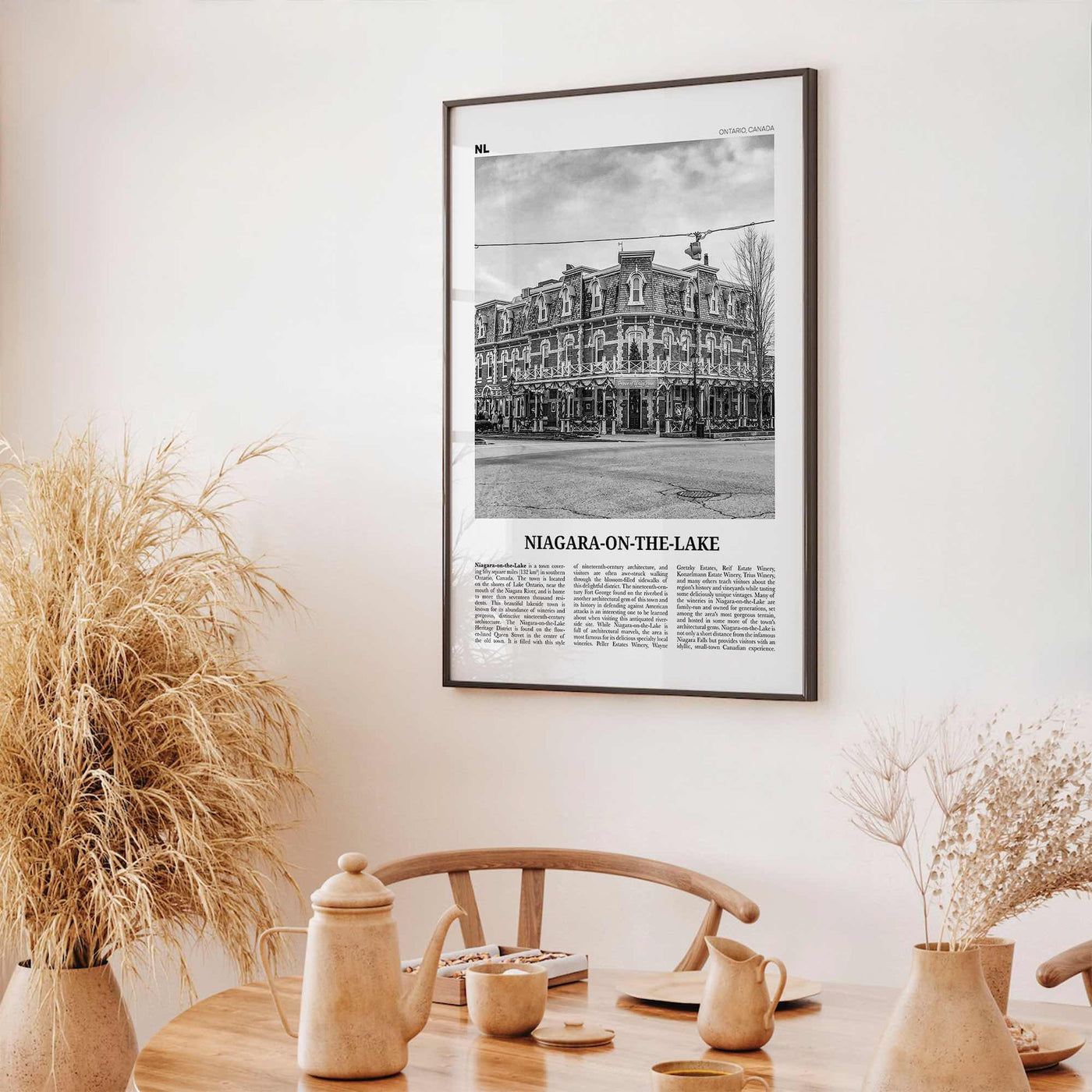 Niagara On The Lake Print Black and White, Niagara on the Lake Wall Art, Niagara on the Lake Poster, Niagara on the Lake Photo,