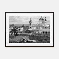 Nicaragua Landscape B&W Poster