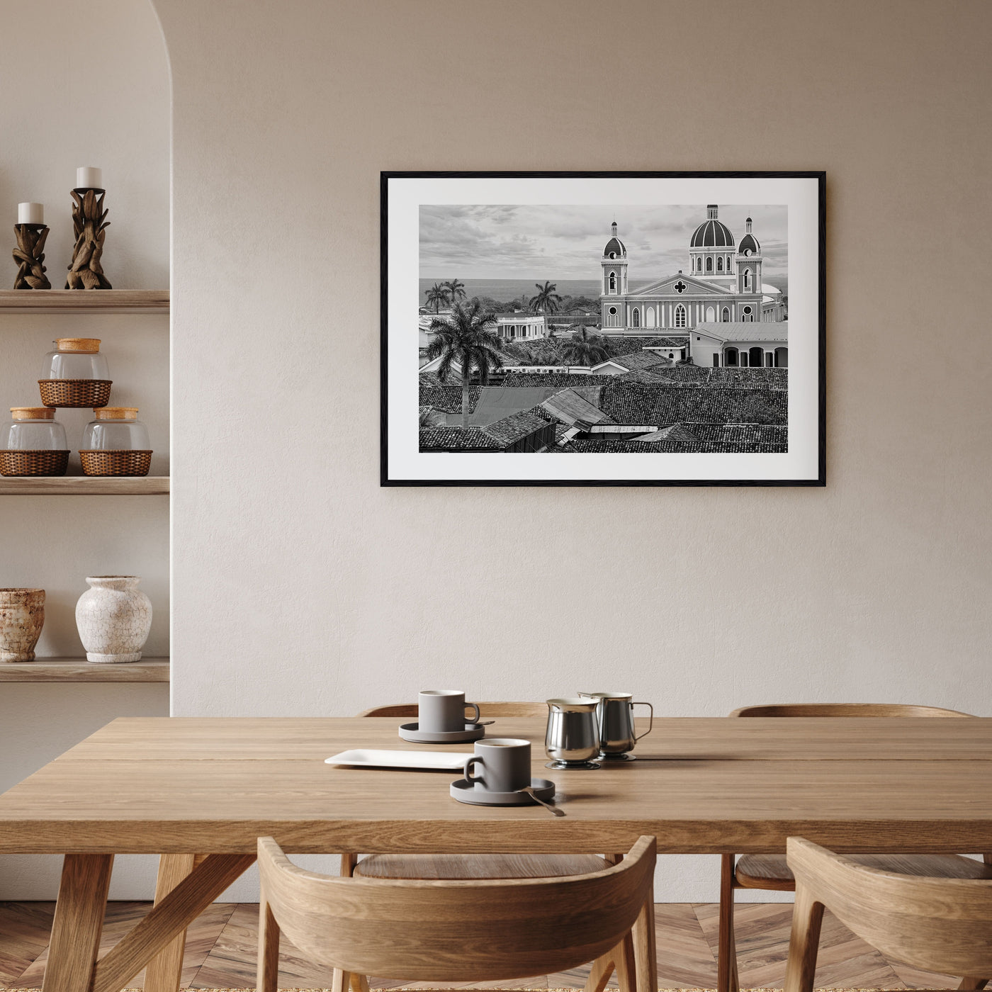 Nicaragua Landscape B&W Poster