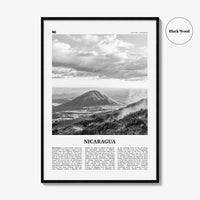 Nicaragua Print Black and White, Nicaragua Wall Art, Nicaragua Poster, Nicaragua Photo, Nicaragua Wall Decor, Managua, Central America