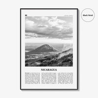 Nicaragua Print Black and White, Nicaragua Wall Art, Nicaragua Poster, Nicaragua Photo, Nicaragua Wall Decor, Managua, Central America