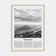 Nicaragua Travel B&W Poster