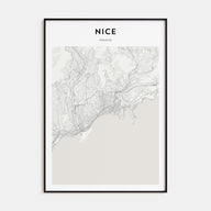 Nice Map Portrait Poster