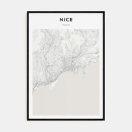 Nice Map Portrait Poster