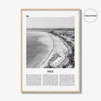 Nice Print Black and White, Nice Wall Art, Nice Poster, France, Niça, Nissa, Nizza, Nicaea, Provence-Alpes-Côte d'Azur, French Riviera