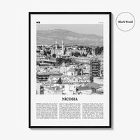 Nicosia Print Black and White, Nicosia Wall Art, Nicosia Poster, Nicosia Photo, Nicosia Wall Décor, Cyprus, Κυπριακή, Kıbrıs, Cumhuriyeti