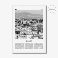 Nicosia Print Black and White, Nicosia Wall Art, Nicosia Poster, Nicosia Photo, Nicosia Wall Décor, Cyprus, Κυπριακή, Kıbrıs, Cumhuriyeti