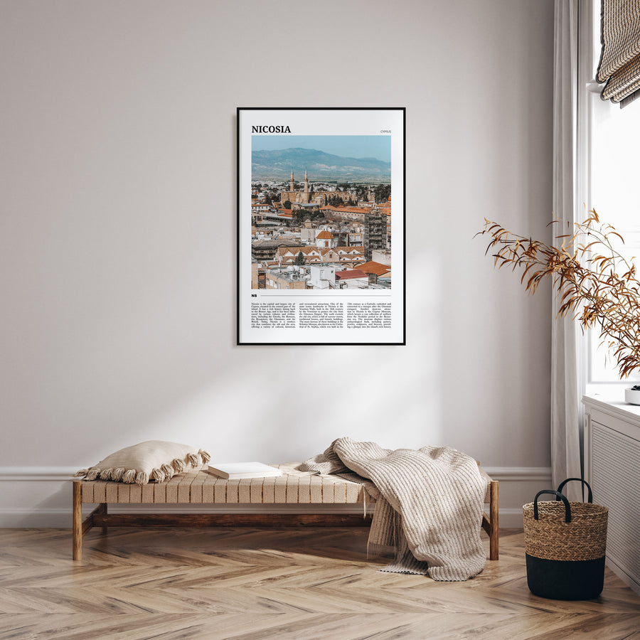 Nicosia Travel Color Poster
