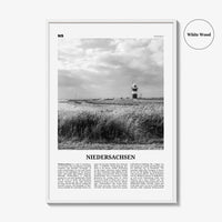 Niedersachsen Print Black and White, Niedersachsen Wall Art, Niedersachsen Poster, Niedersachsen Photo, Niedersachsen Map, Germany