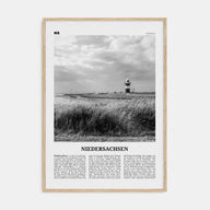 Niedersachsen Travel B&W Poster