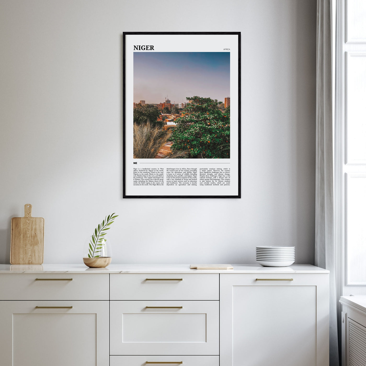 Niger Travel Color Poster