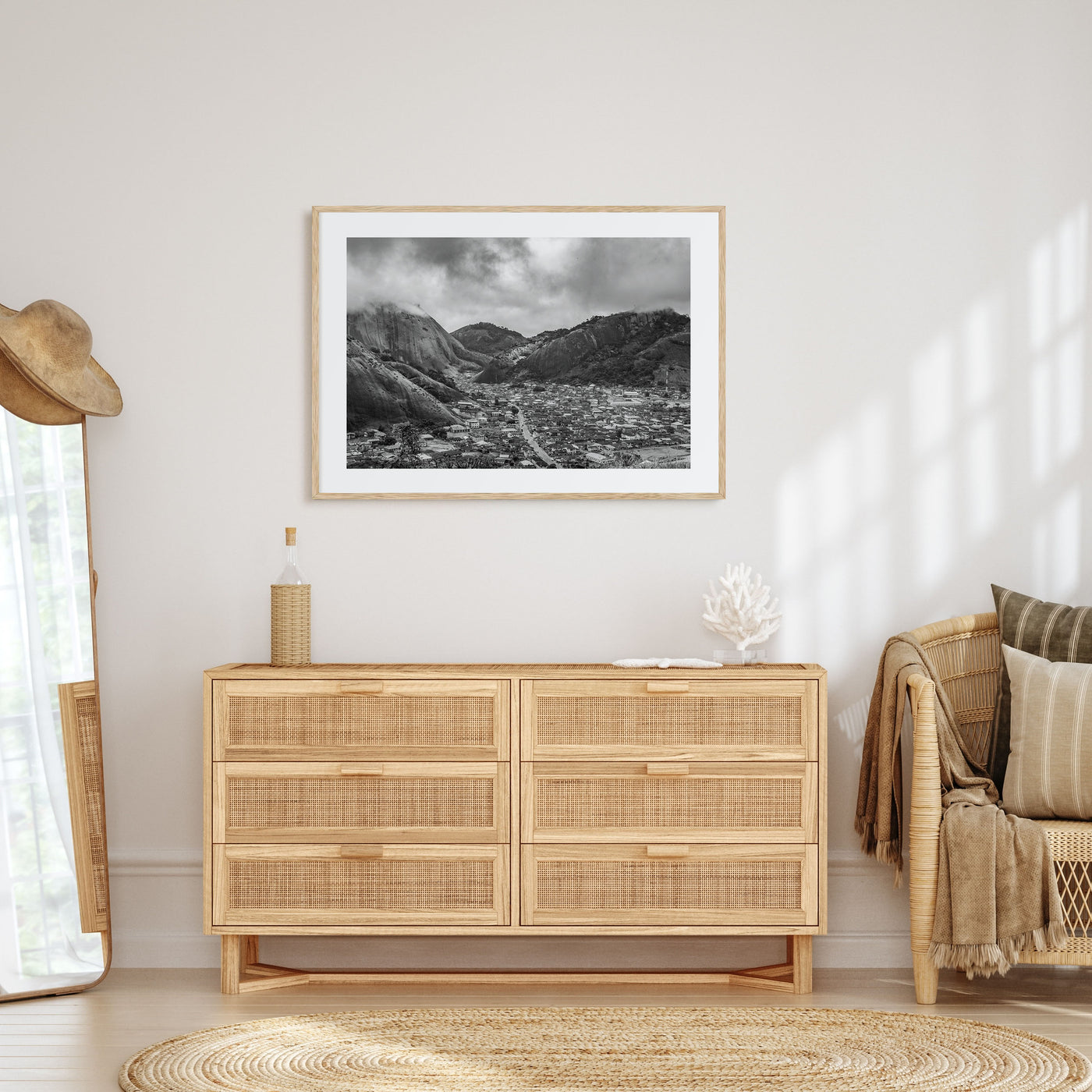 Nigeria Landscape B&W Poster