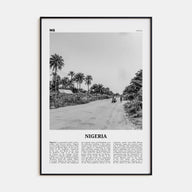 Nigeria Travel B&W No 1 Poster