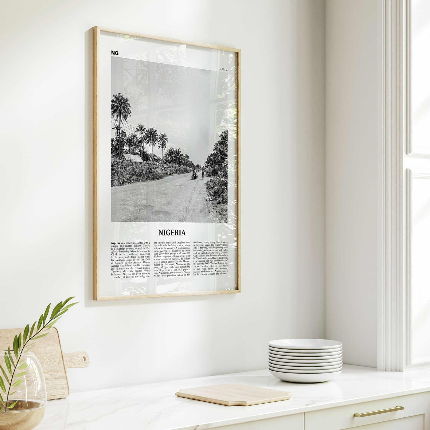 Nigeria Print Black and White No 1, Nigeria Wall Art, Nigeria Poster, Nigeria Photo, Nigeria Wall Decor, Nijeriya, Abuja, Lagos, Africa