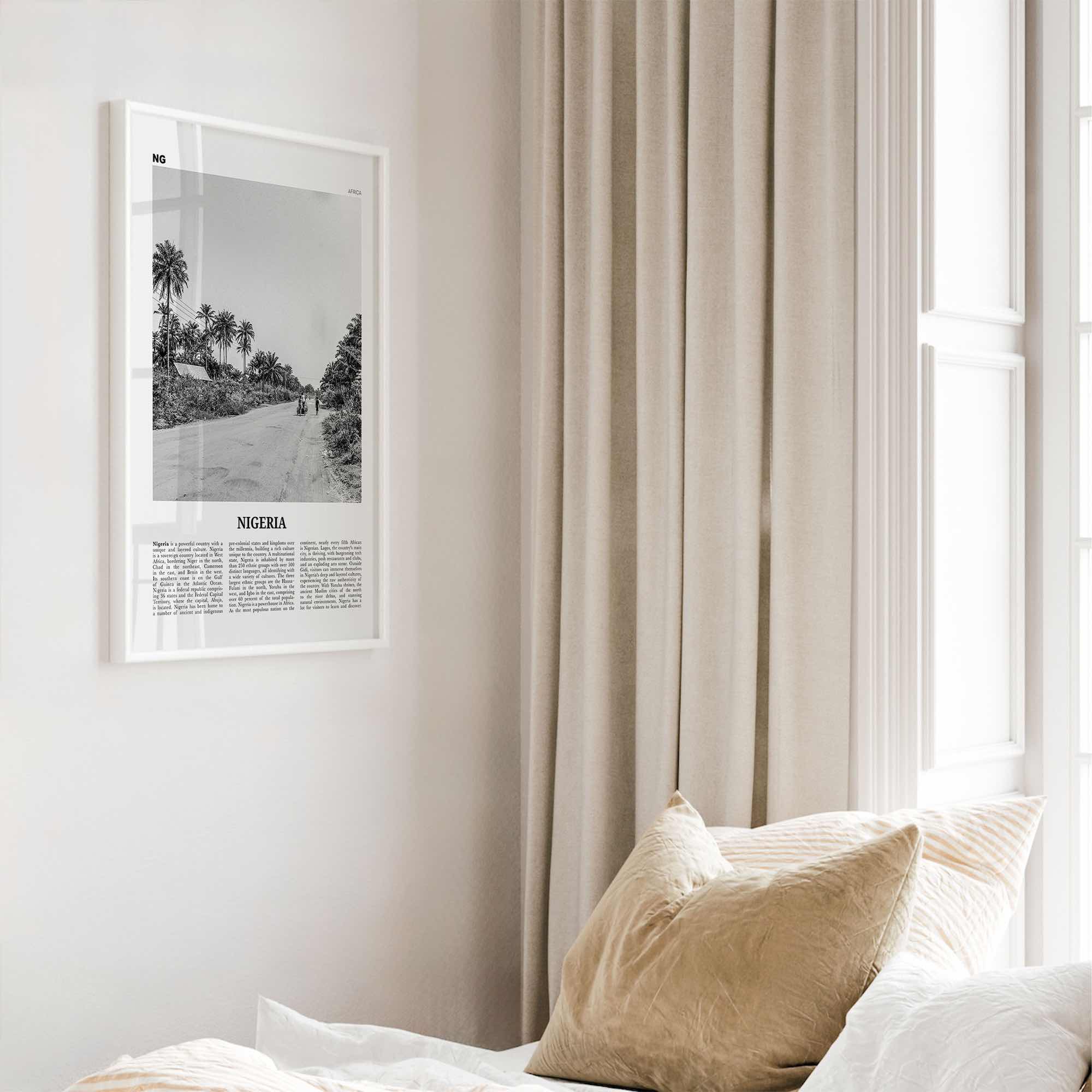 Nigeria Print Black and White No 1, Nigeria Wall Art, Nigeria Poster, Nigeria Photo, Nigeria Wall Decor, Nijeriya, Abuja, Lagos, Africa