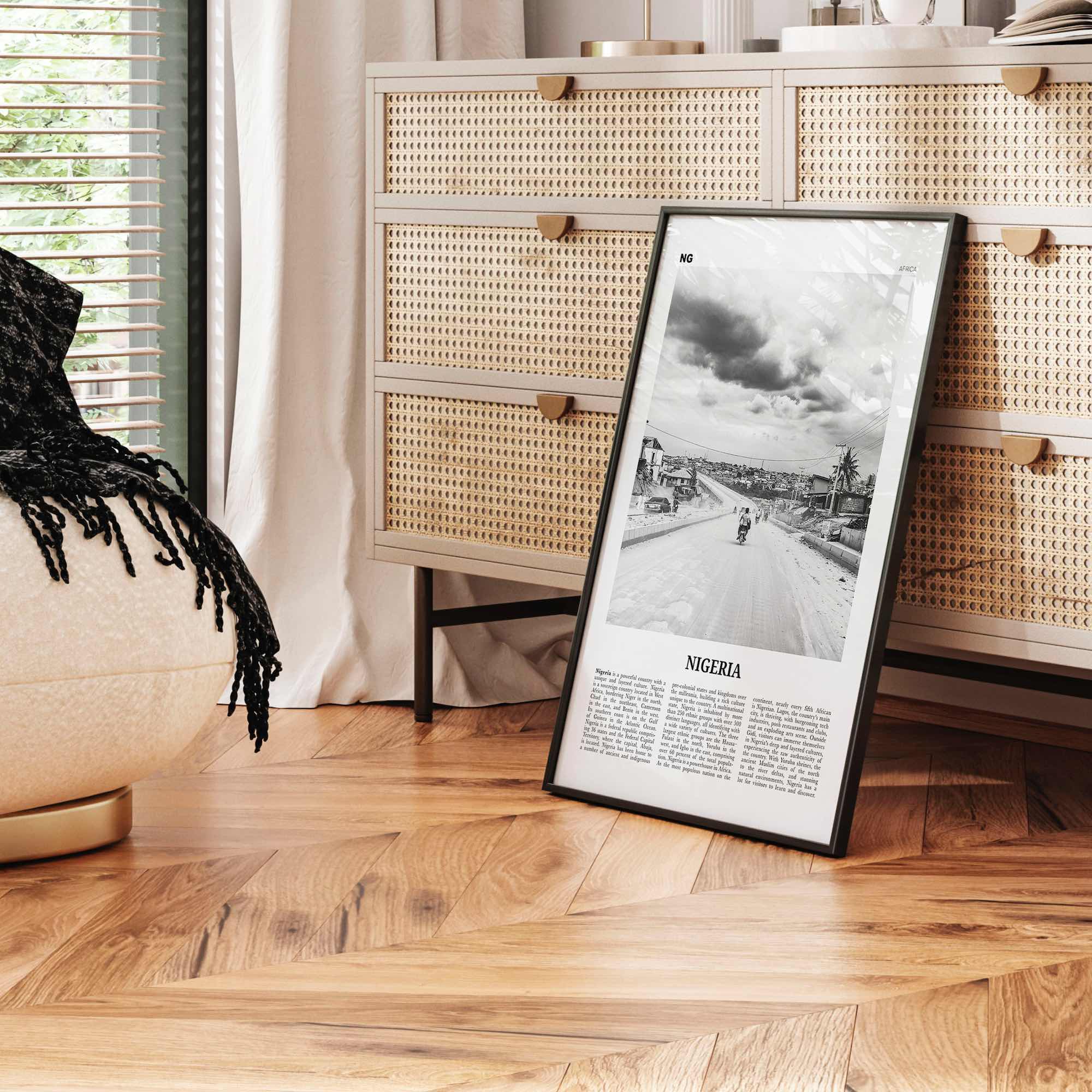 Nigeria Print Black and White No 3, Nigeria Wall Art, Nigeria Poster, Nigeria Photo, Nigeria Wall Decor, Nijeriya, Abuja, Lagos, Africa