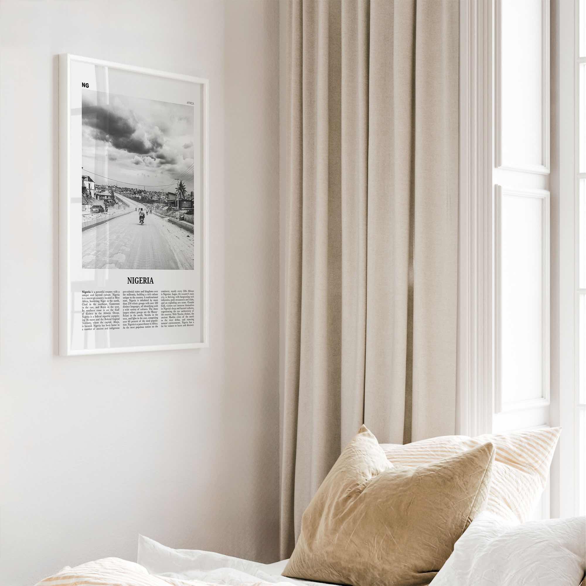 Nigeria Print Black and White No 3, Nigeria Wall Art, Nigeria Poster, Nigeria Photo, Nigeria Wall Decor, Nijeriya, Abuja, Lagos, Africa