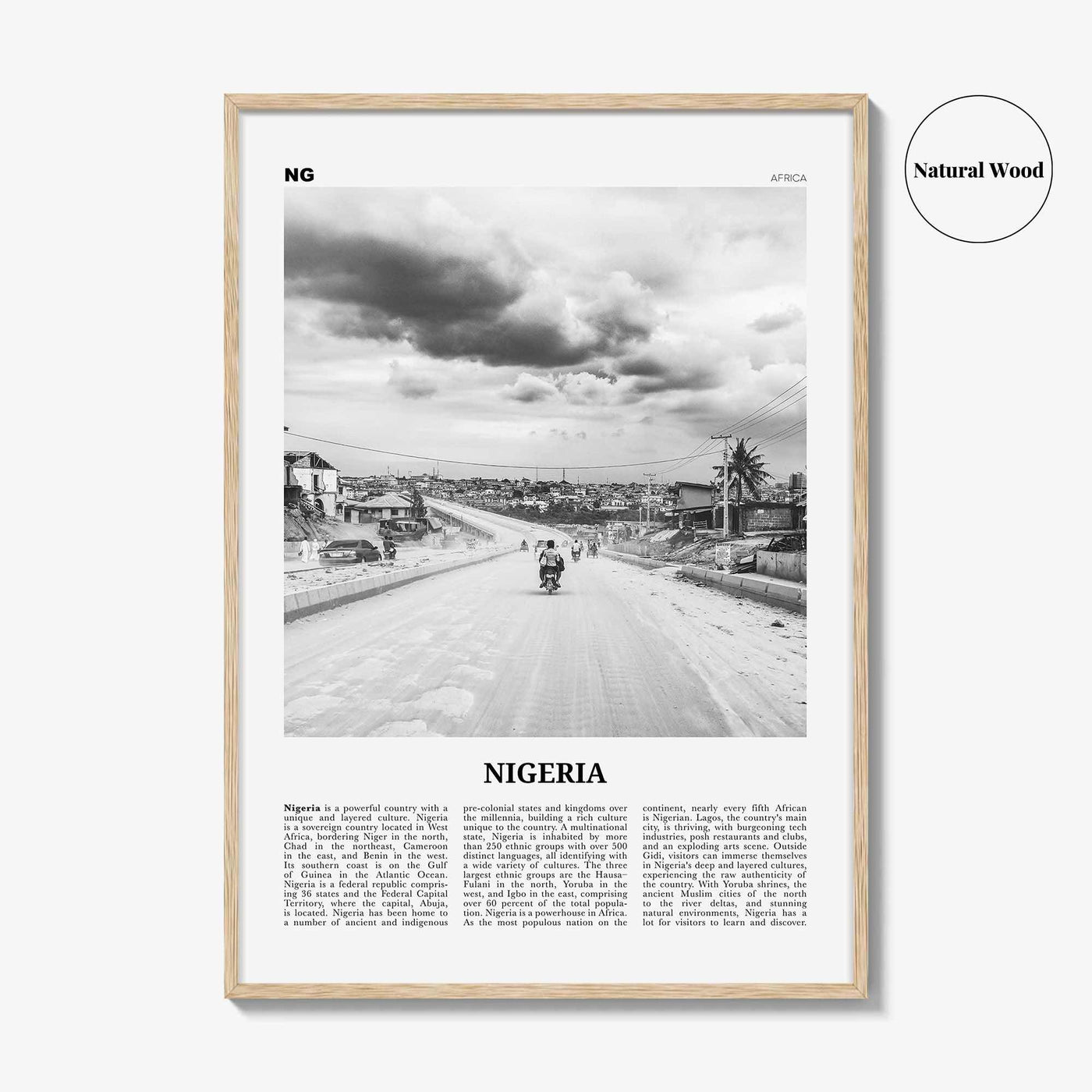Nigeria Print Black and White No 3, Nigeria Wall Art, Nigeria Poster, Nigeria Photo, Nigeria Wall Decor, Nijeriya, Abuja, Lagos, Africa