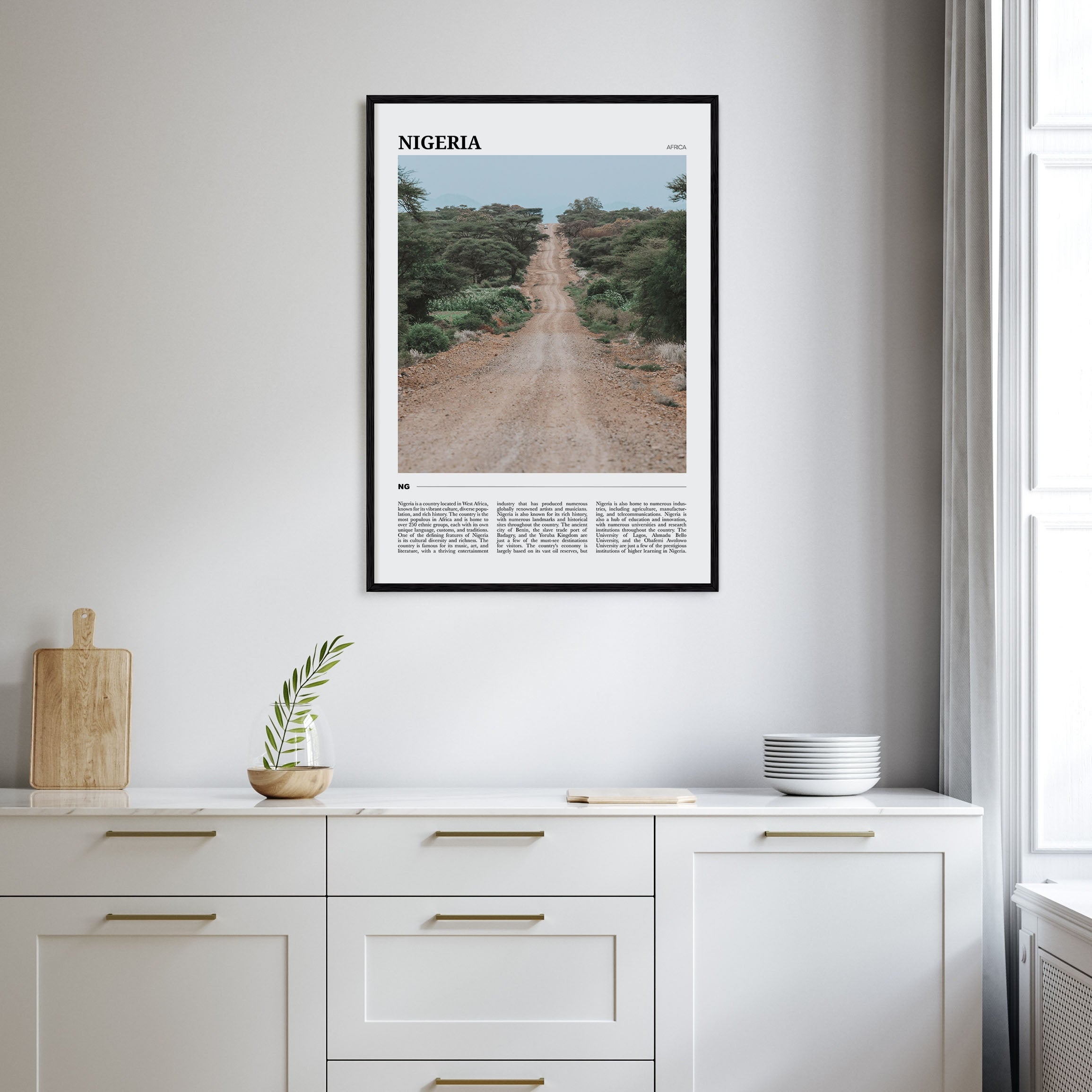 Nigeria Travel Color Poster