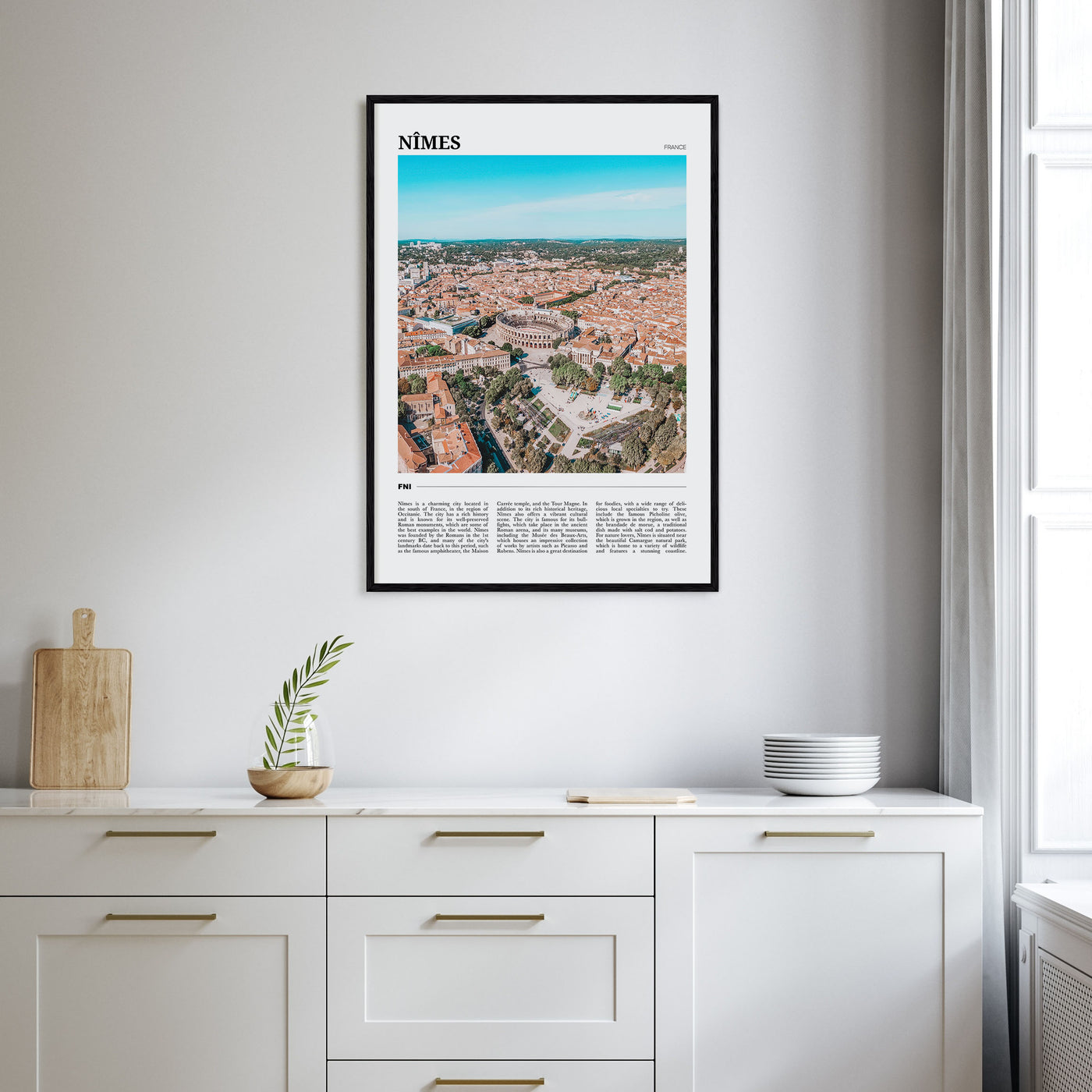 Nîmes Travel Color Poster