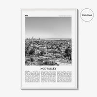 Noe Valley Print Black and White, Noe Valley Wall Art, Noe Valley Poster, Noe Valley Photo, Noe Valley Décor, Noe Valley Map, California