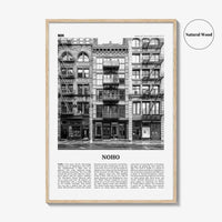 Noho Print Black and White, Noho Wall Art, Noho Poster, Noho Photo, Noho Wall Décor, Manhattan, New York, USA, United States