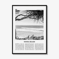 Noosa Heads Print Black and White No 1, Noosa Heads Wall Art, Noosa Heads Poster, Sunshine Coast Print, Queensland, Australia, Oceania