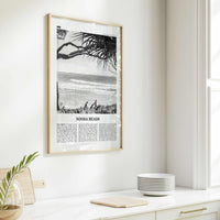 Noosa Heads Print Black and White No 1, Noosa Heads Wall Art, Noosa Heads Poster, Sunshine Coast Print, Queensland, Australia, Oceania